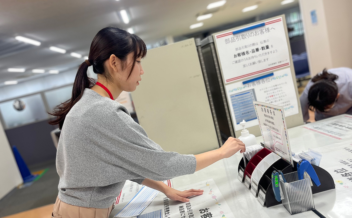 勤務中の様子